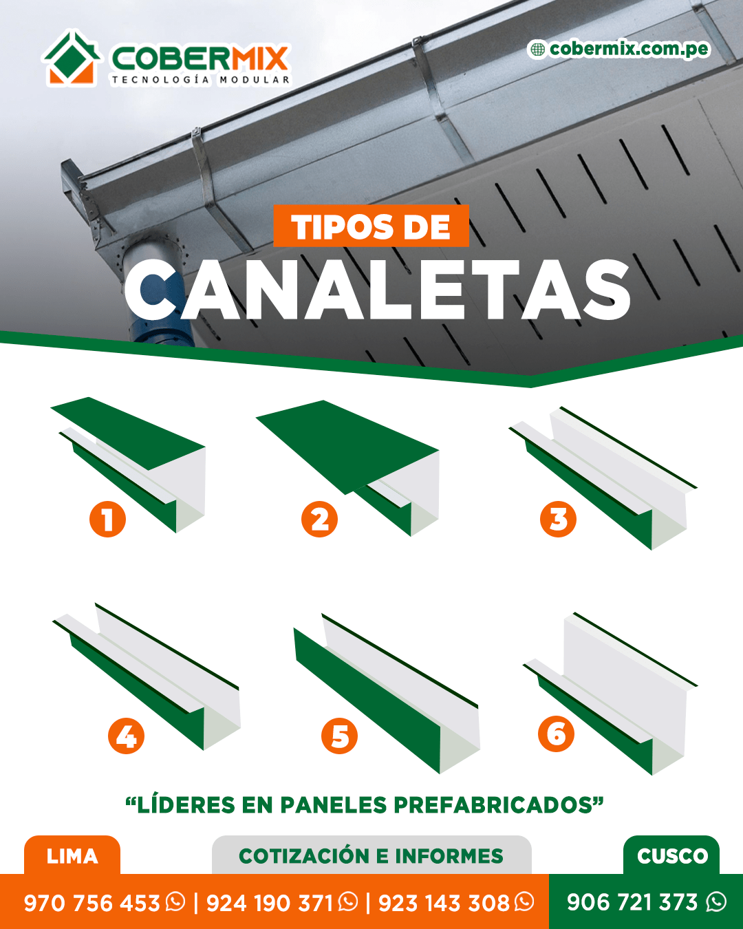 canaletas de aluzinc para modulos 